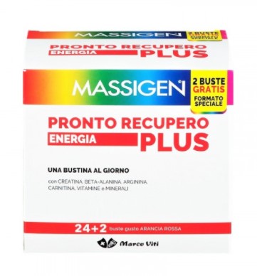 MASSIGEN PRONTO RECUPERO ENERGIA PLUS 24 BUSTINE + 2 BUSTINE - FARMACIA33