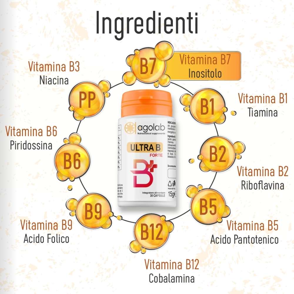 ULTRA B FORTE 30 COMPRESSE - VITAMINE B - FARMACIA33