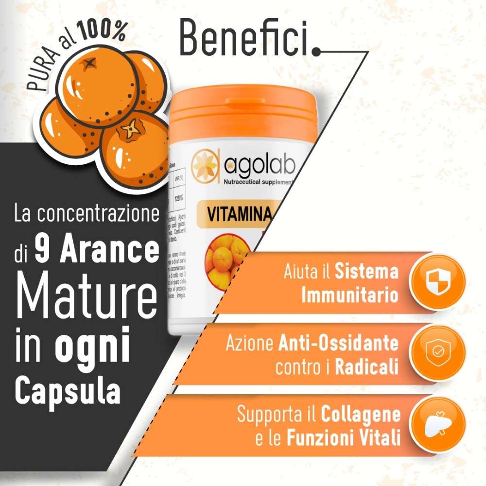 VITAMINA C 500MG 50CPS - FARMACIA33