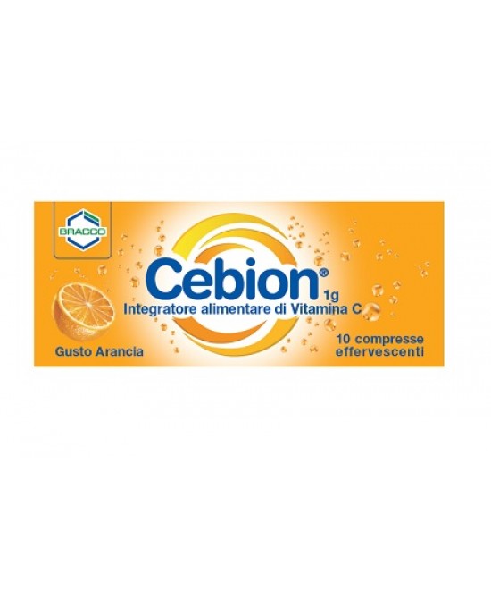 CEBION EFFERVESCENTI VITAMINA C ARANCIA 10 COMPRESSE - FARMACIA33