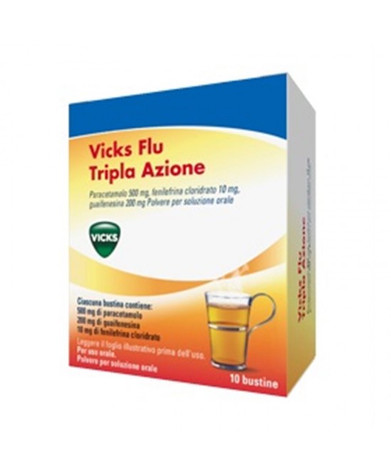 VICKS FLU TRIPLA A*OS 10BUST - FARMACIA33