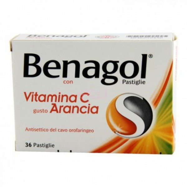 BENAGOL VIT C*36PAST ARANCIA - FARMACIA33