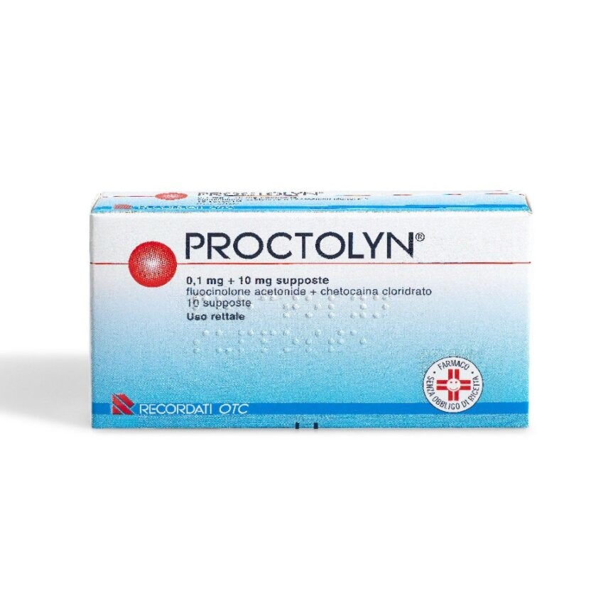 PROCTOLYN*10SUPP 0,1MG+10MG - FARMACIA33
