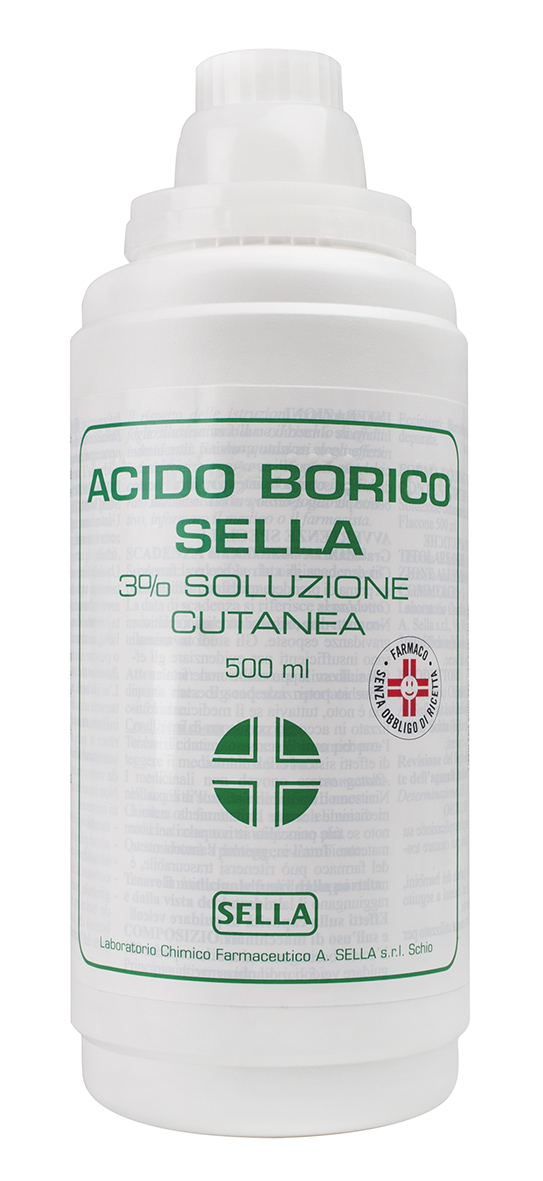 ACIDO BORICO SELLA*3% 500ML - FARMACIA33