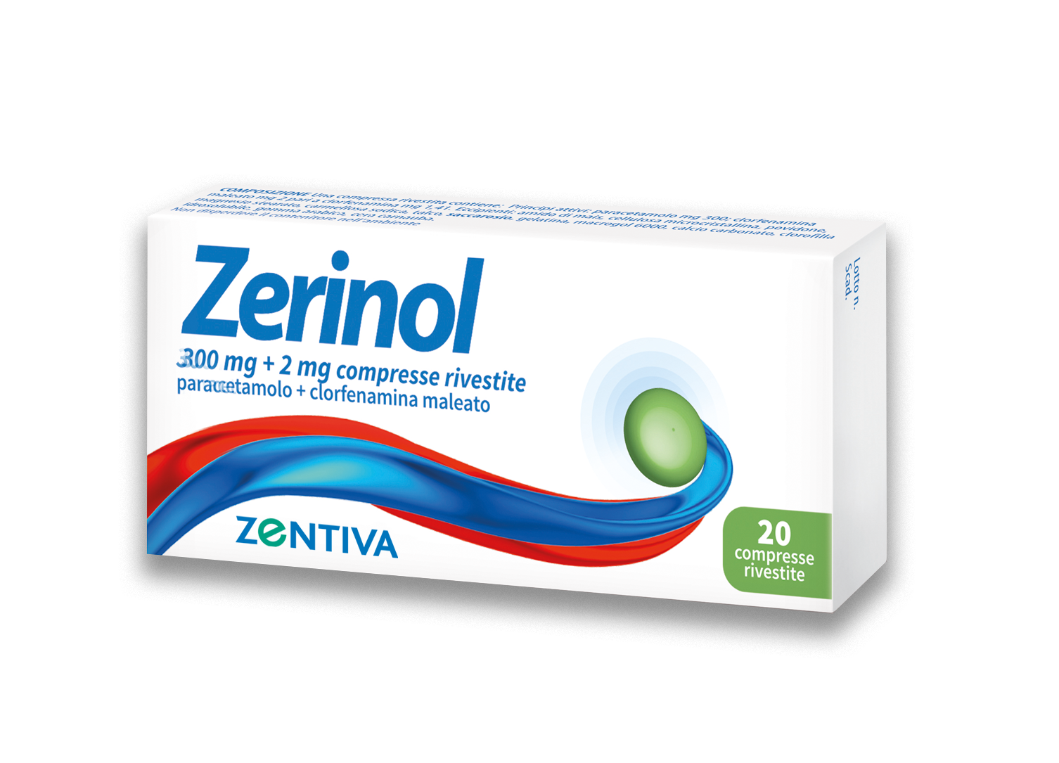 ZERINOL*20CPR RIV 300MG+2MG - FARMACIA33