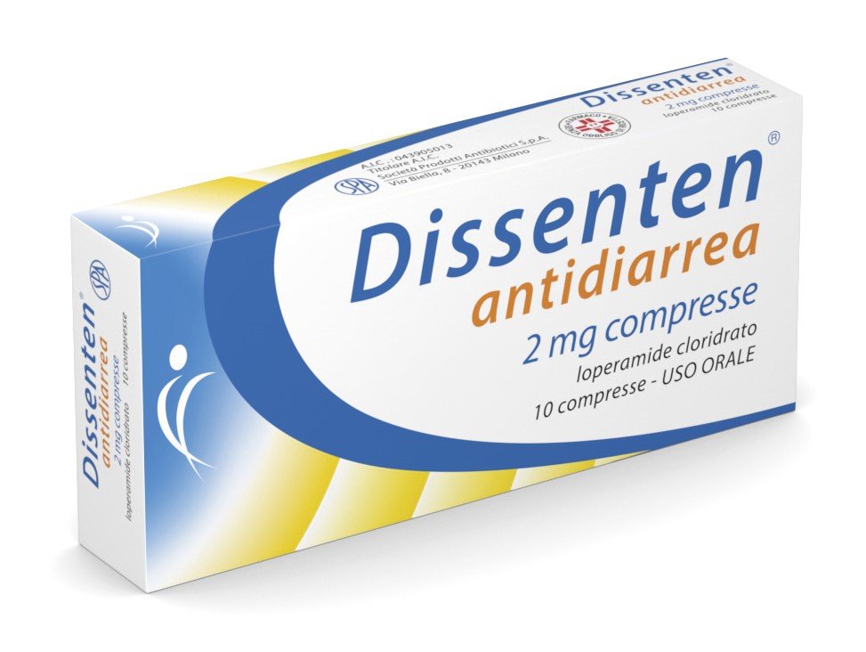 DISSENTEN ANTIDIARREA*10CPR2MG - FARMACIA33