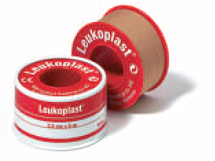 CEROTTO CHIRURGICO PER FISSAGGIO MEDICAZIONI IN ROCCHETTO LEUKOPLAST SUPPORTO VISCOSA COLOR PELLE MASSA ADESIVA CAUCCIU' OSSIDO DI ZINCO 2,5X500CM - FARMACIA33