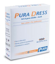GARZA IDROFILA PURA DRESS 10X10CM 100 PEZZI - FARMACIA33