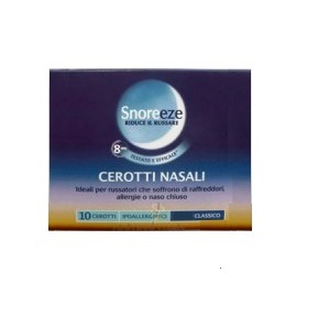 CEROTTO NASALE SNOREEZE GRANDE 10 PEZZI - FARMACIA33