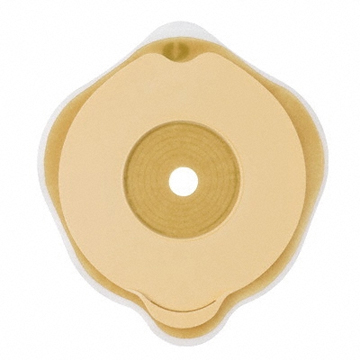 PLACCA PIANA FLEXIMA KEY 50 MM CON PROTETTORE CUTANEO IDROCOLLOIDALE E FLANGIA 5 PEZZI - FARMACIA33