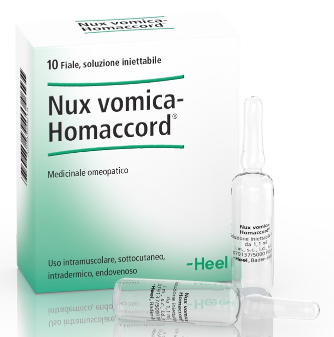 HEEL NUX VOMICA HOMACCORD 10 FIALE - FARMACIA33