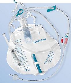 CATETERE IN SILICONE SCANALATO PROFILCATH PRECONNESSO CH16 LUNGHEZZA 40CM + SACCA DI DRENAGGIO DA 2000ML GRADUATA CON TUBO DI SCARICO ELASTICO E CHIUSURA A MORSETTO - FARMACIA33