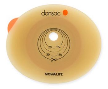 PLACCA PER COLO ILEO ED UROSTOMIA DANSAC NOVALIFE2 43MM RITAGLIABILE 10-35 - FARMACIA33