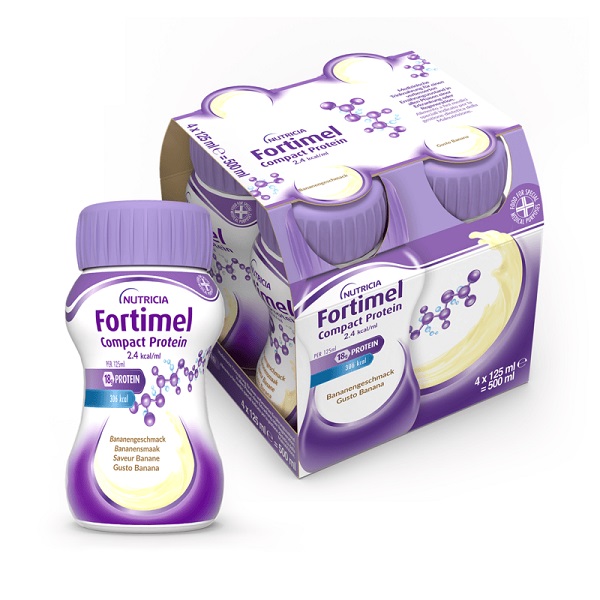 FORTIMEL COMPACT PROTEIN BANANA 4 BOTTIGLIE 125 ML - FARMACIA33