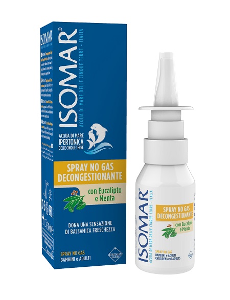 ISOMAR SOLUZIONE ACQUA MARE NASO IPERTONICA NASO SPRAY DECONGESTIONANTE 30 ML - FARMACIA33