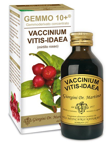 GEMMO 10+ MIRTILLO ROSSO LIQUIDO ANALCOLICO 100 ML - FARMACIA33