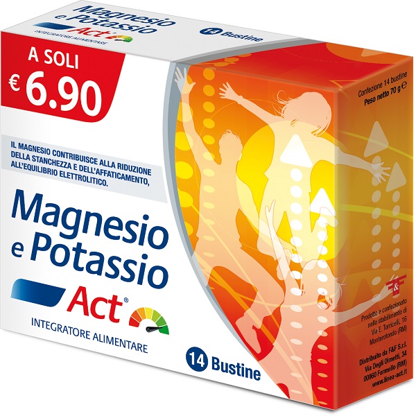 MAGNESIO E POTASSIO ACT 14 BUSTINE 5 G - FARMACIA33