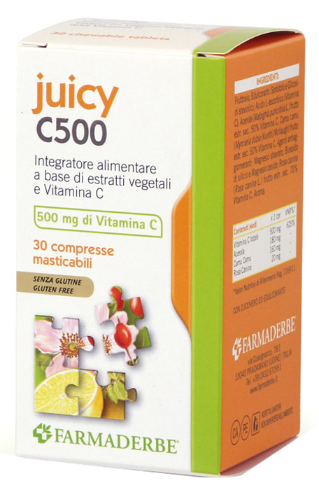 JUICY C500 30 COMPRESSE MASTICABILI - FARMACIA33