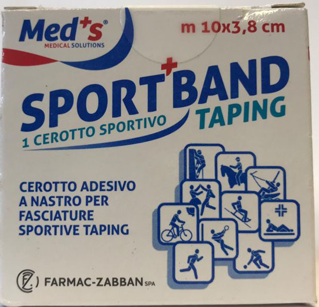 CEROTTO MEDS IN TELA BIANCA SPORTIVO 1000X3,8CM - FARMACIA33