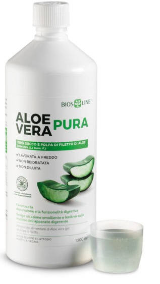 BIOSLINE ALOE VERA SUCCO POLPA 1 LITRO - FARMACIA33