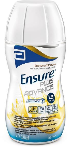 ENSURE PLUS ADVANCE BANANA 4 BOTTIGLIE DA 220 ML - FARMACIA33