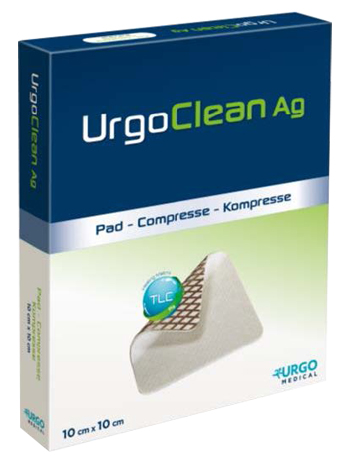 MEDICAZIONE TNT ASSORBENTE GELIFICANTE URGOCLEAN AG/SILVER 6X6CM 5 PEZZI - FARMACIA33