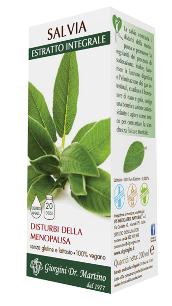 SALVIA ESTRATTO INTEGRALE 200 ML - FARMACIA33