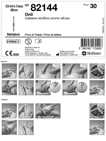 CATETERE IDROFILICO ONLI PRONTO ALL'USO 40 CM CH 14 30 PEZZI - FARMACIA33