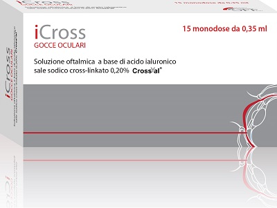 ICROSS SOLUZIONE OFTALMICA ACIDO IALURONICO CROSS-LINKATO 0,2% 15 MONODOSI DA 0,35 ML - FARMACIA33