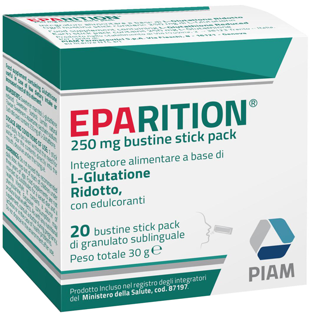 EPARITION 20 BUSTINE STICK PACK DA 250 MG DI GRANULATO SUBLINGUALE - FARMACIA33