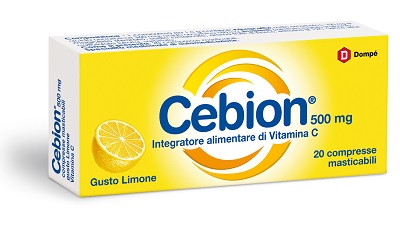 CEBION MASTICABILE LIMONE VITAMINA C 500 MG 20 COMPRESSE - FARMACIA33
