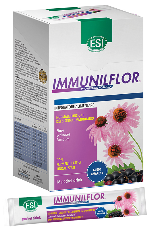 ESI IMMUNILFLOR 16 POCKET DRINK X 20 ML - FARMACIA33