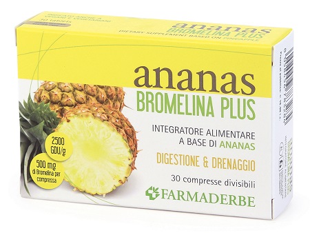 ANANAS BROMELINA PLUS 30 COMPRESSE - FARMACIA33