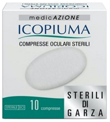 COMPRESSE OCULARI ADESIVE STERILI 10 PEZZI - FARMACIA33