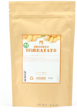 ZENZERO DISIDRATATO 100 G A FETTE SENZA ZUCCHERO - FARMACIA33
