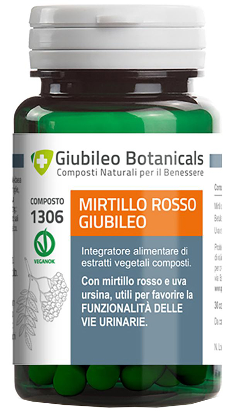 GIUBILEO BOTANICALS MIRTILLO ROSSO 30 CAPSULE - FARMACIA33