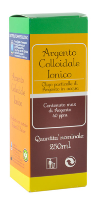 ARGENTO COLLOIDALE IONICO 40PPM CERTIFICATO 250 ML - FARMACIA33