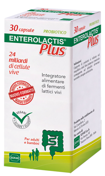ENTEROLACTIS PLUS 30 CAPSULE - FARMACIA33