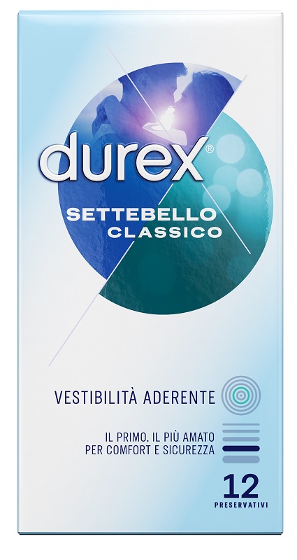 PROFILATTICO DUREX SETTEBELLO CLASSICO 12 PEZZI - FARMACIA33